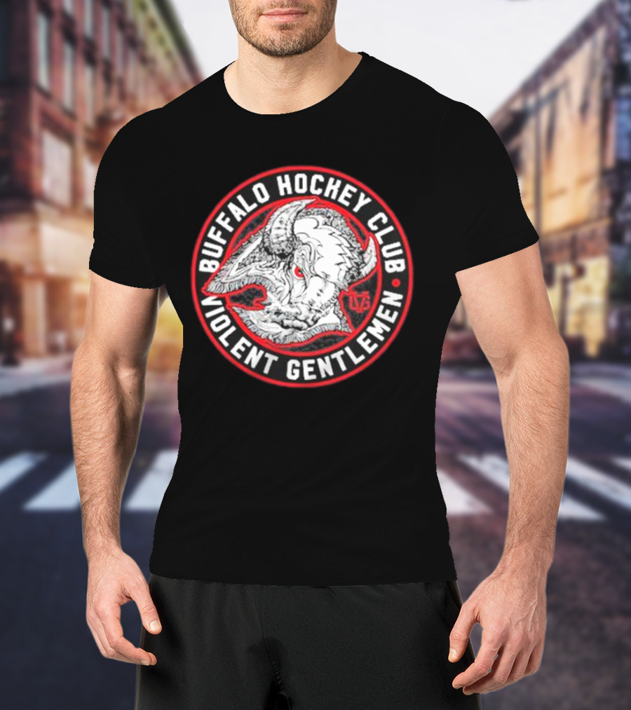 Buffalo Hockey Club Violent Gentlemen VGSkull T-Shirt