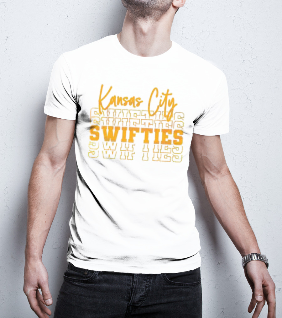 Kansas City Swifties Bold Layered Typography T-Shirt