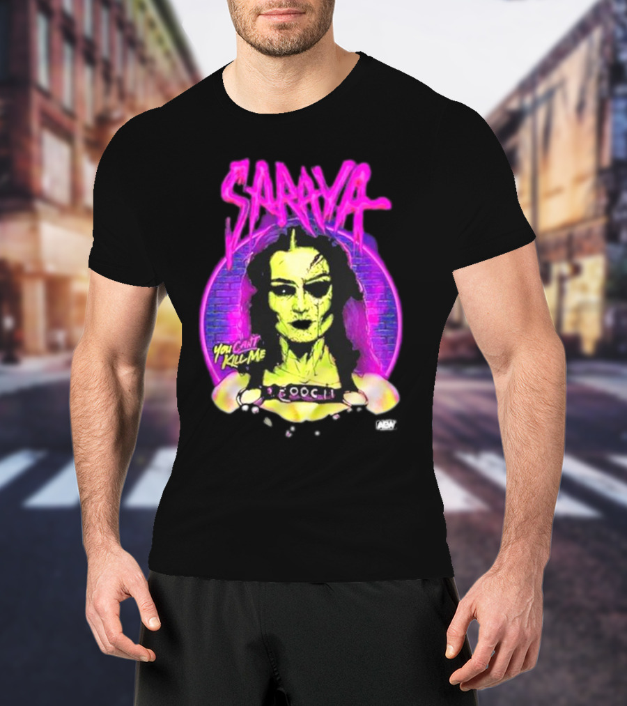 Saraya You Can't Kill Me Neon Halloween T-Shirt