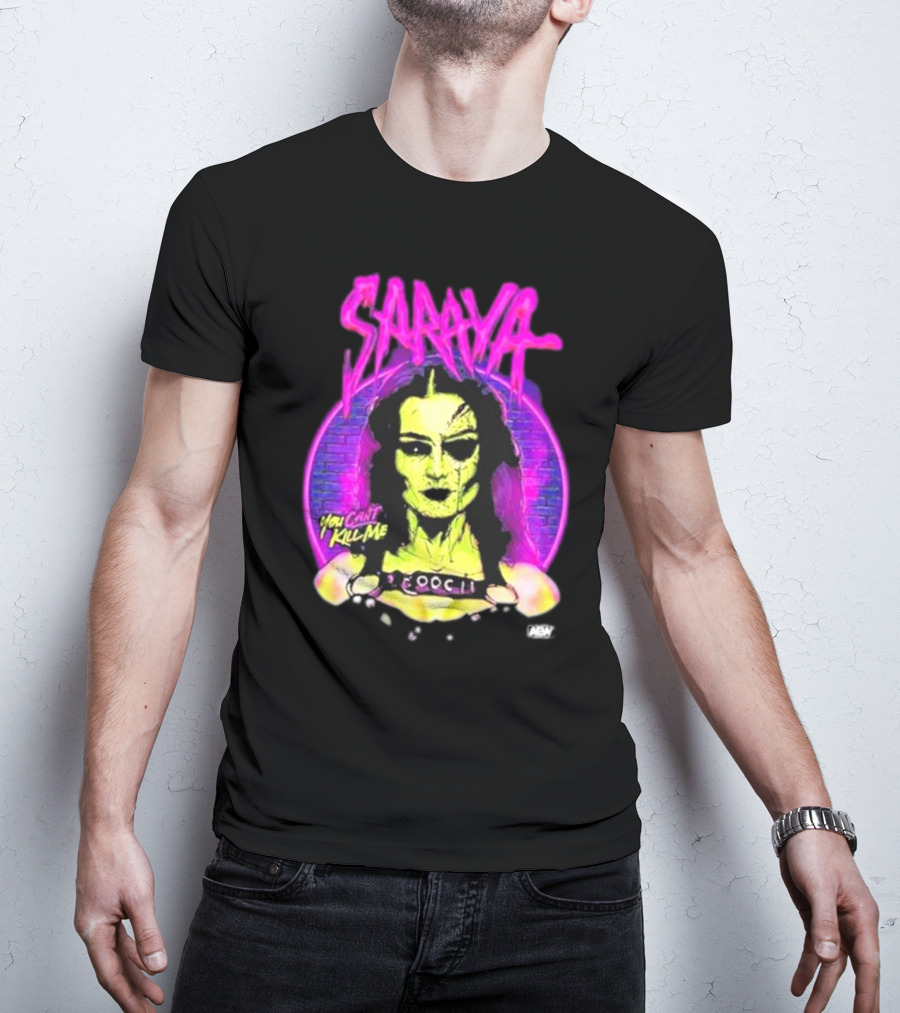 Saraya You Can't Kill Me Neon Halloween T-Shirt