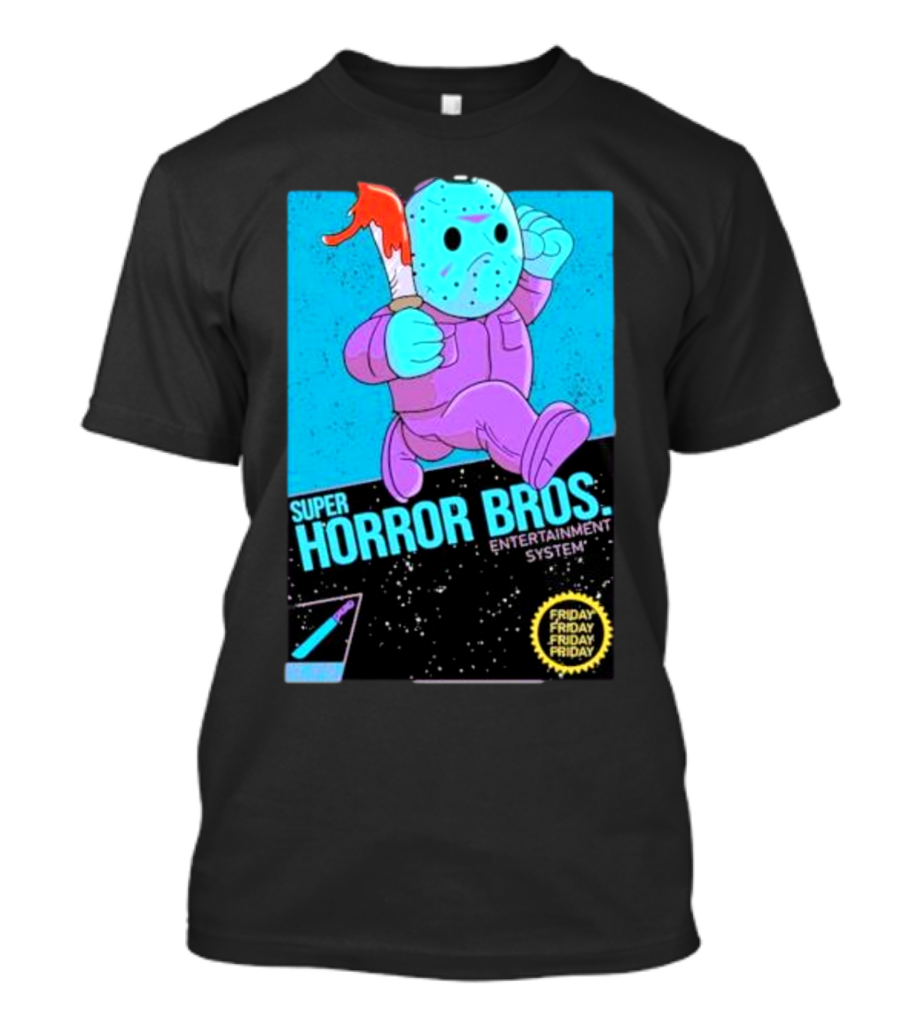 Super Horror Bros Entertainment System Friday Friday Friday Friday T-Shirt