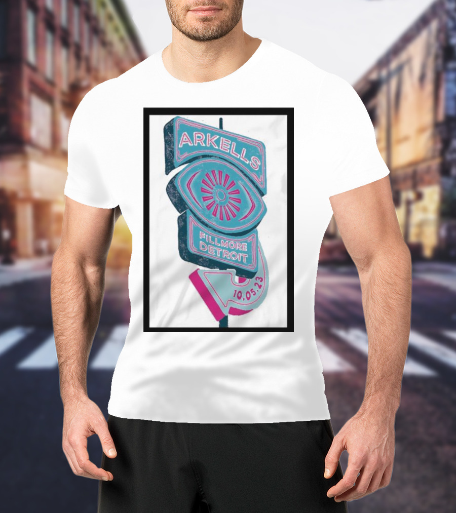 Arkells Fillmore Detroit 10.05.23 Tour Sign T-Shirt