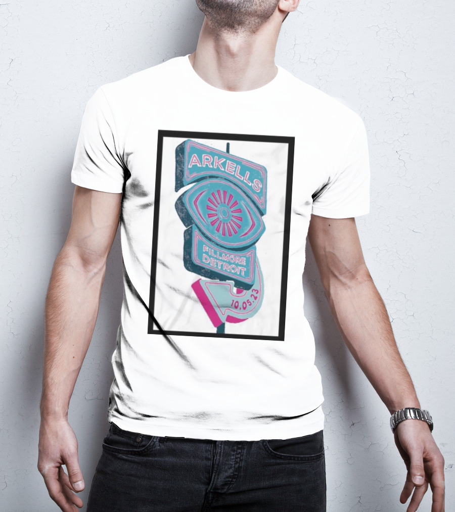 Arkells Fillmore Detroit 10.05.23 Tour Sign T-Shirt