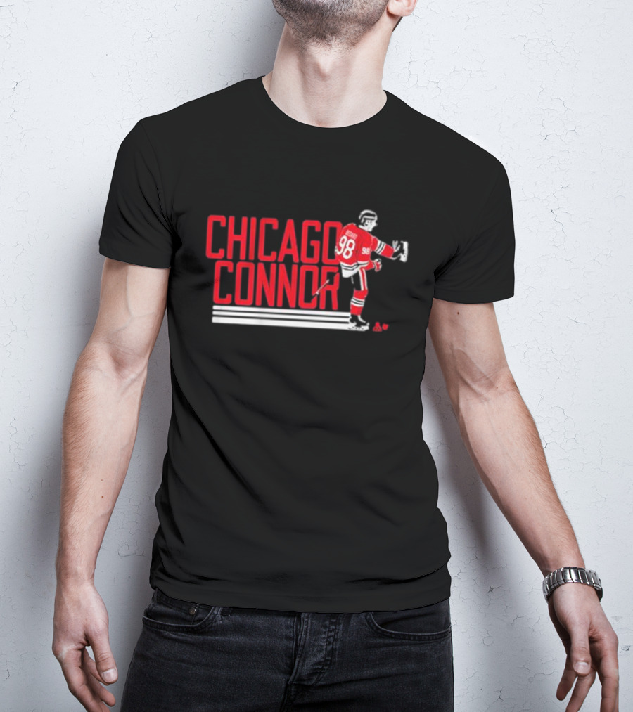 Chicago Connor Bedard Hockey Player 98 T-Shirt