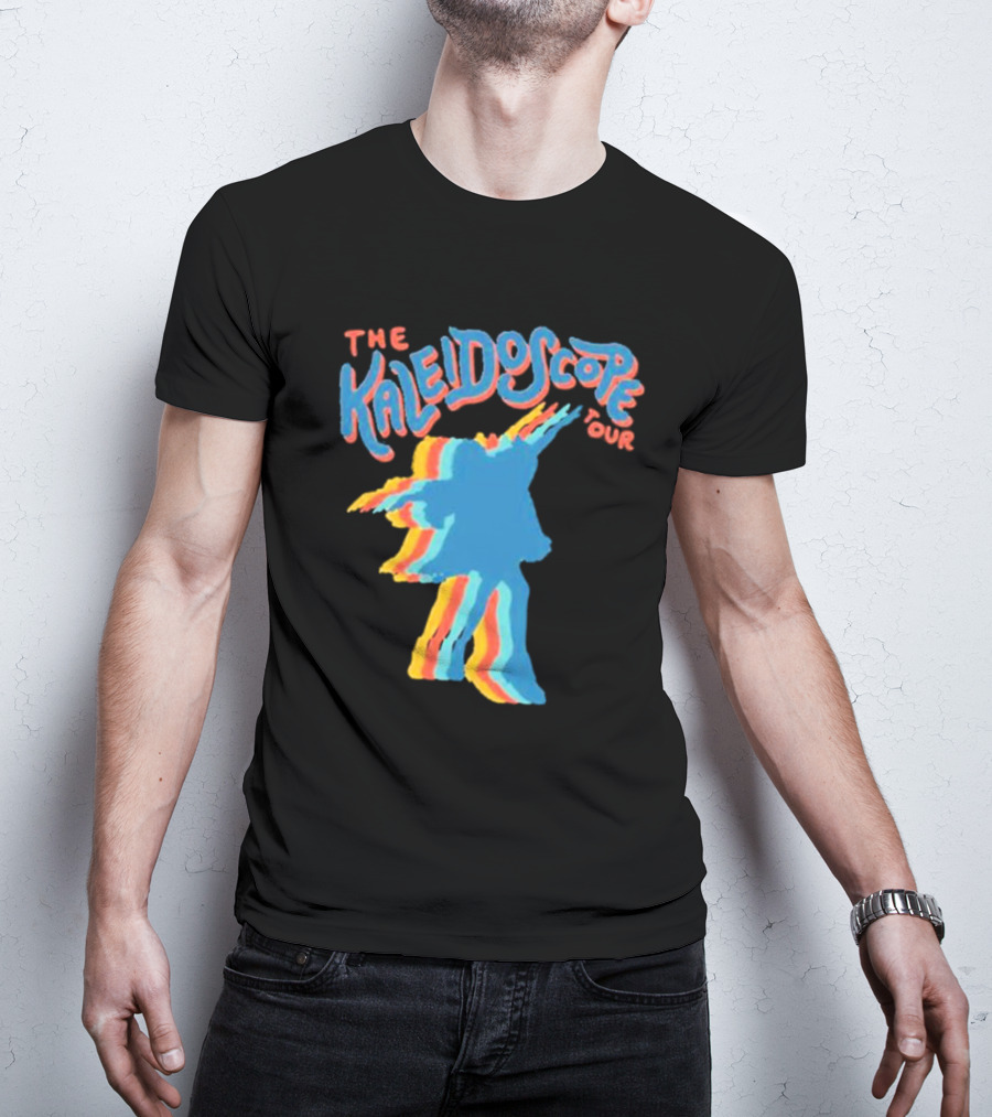 The Kaleidoscope Tour Silhouette With Multicolor Outline T-Shirt
