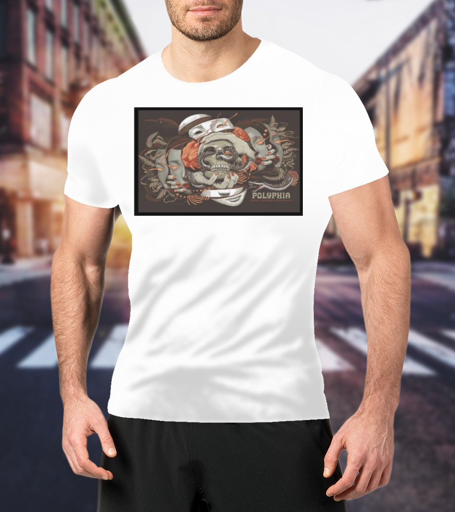 Polyphia Skull And Octopus Artwork October 5th T-Shirt