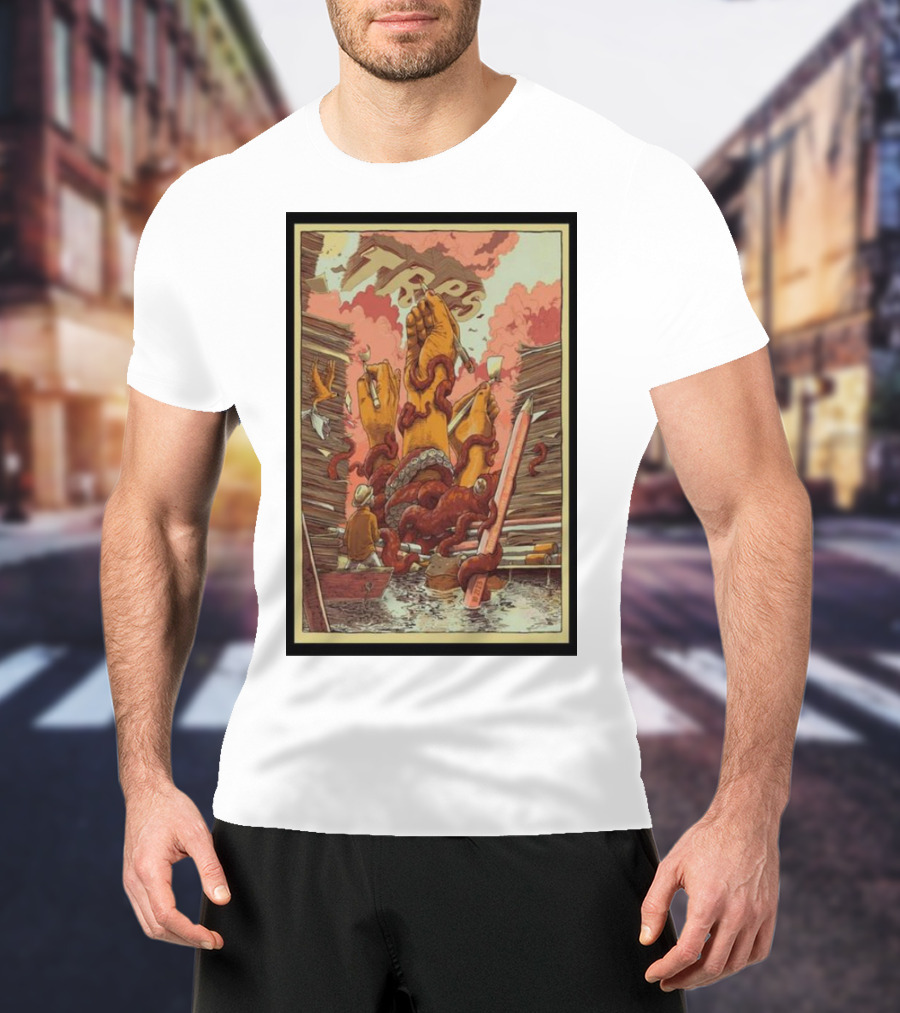 TRPS Festival San Francisco October 21 Floating Giant Hands And Tentacles Scene T-Shirt