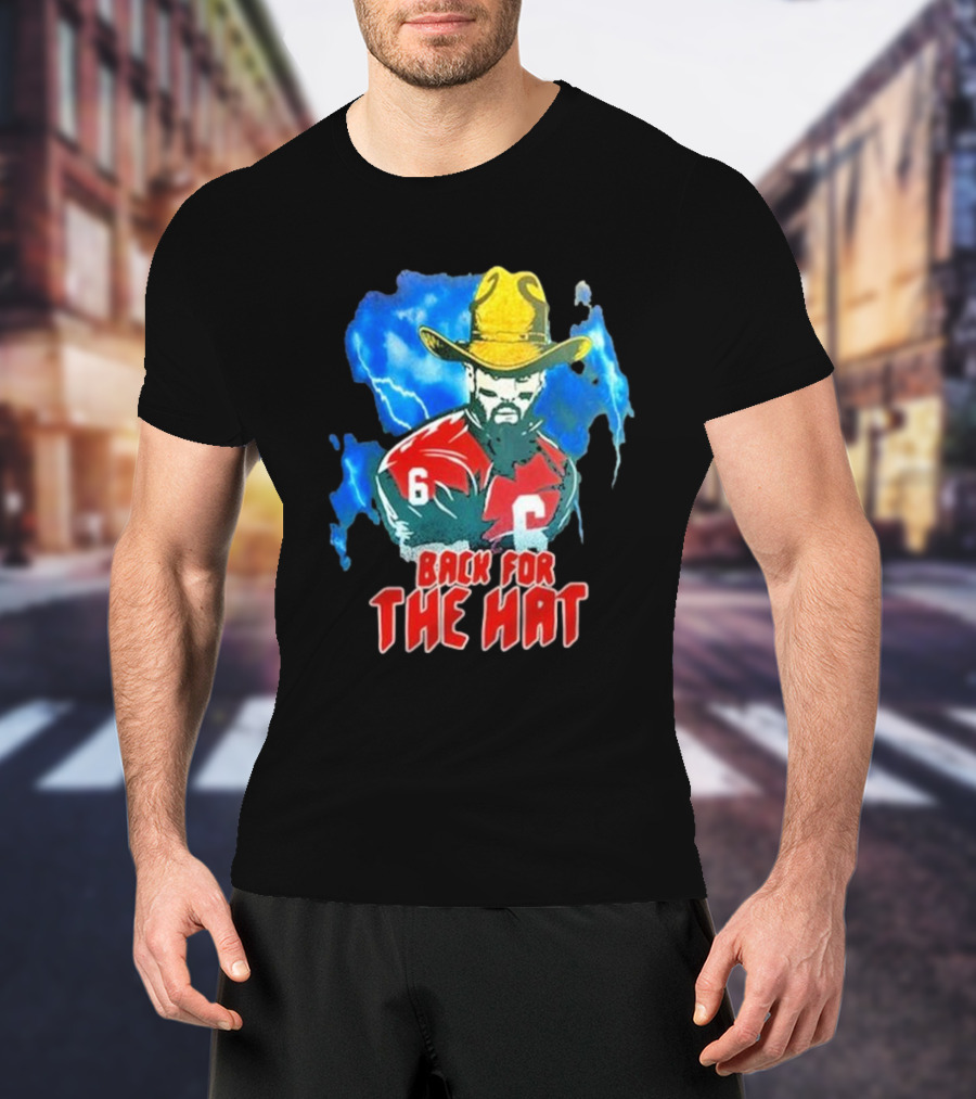 Back For The Hat Number 6 Cowboy Lightning T-Shirt
