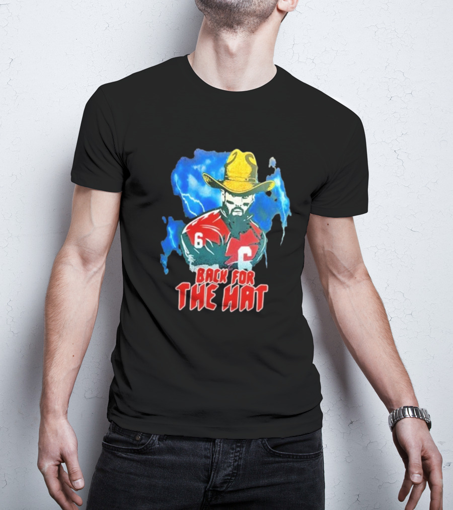 Back For The Hat Number 6 Cowboy Lightning T-Shirt