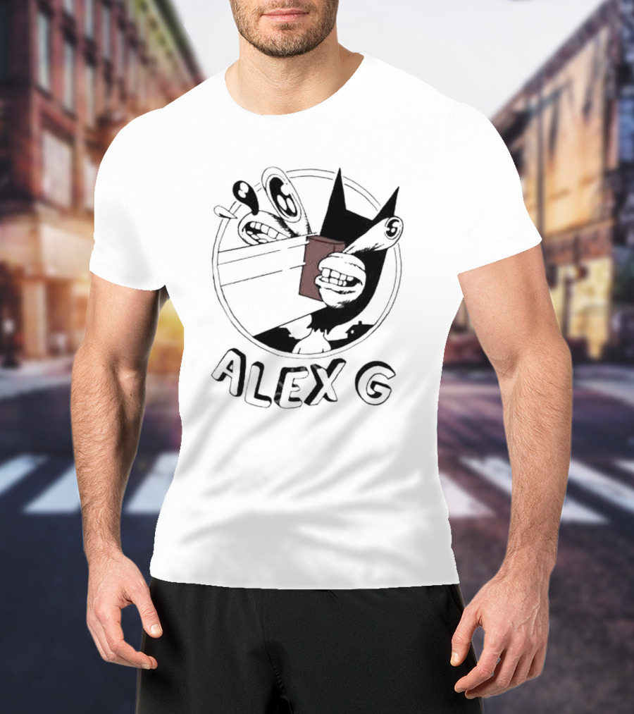 Alex G Retro Cartoon Style With Brick T-Shirt