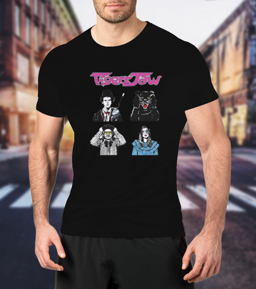 Tigers Jaw Hesitation Pop Culture Characters Panther T-Shirt