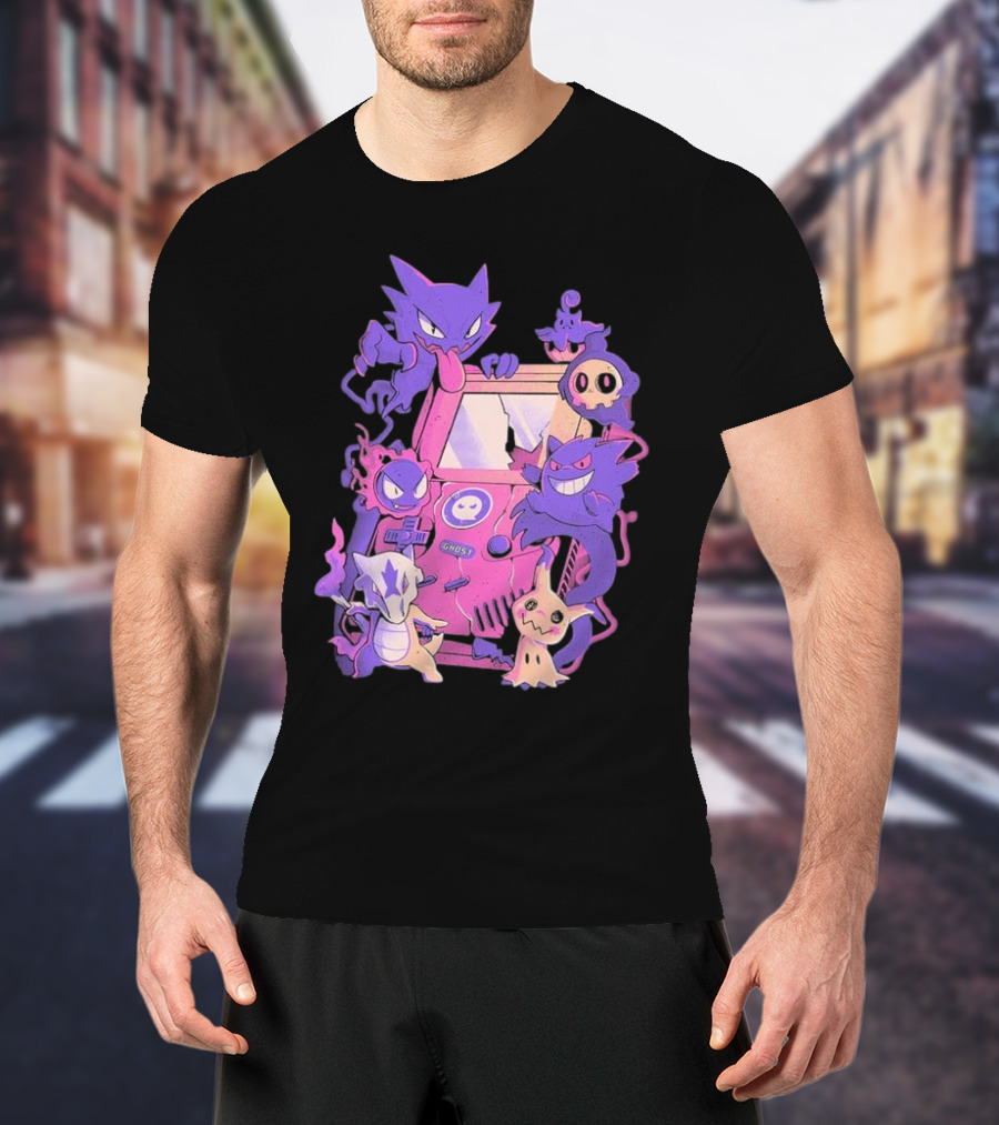 Pokemon Ghost Game Arcade T-Shirt