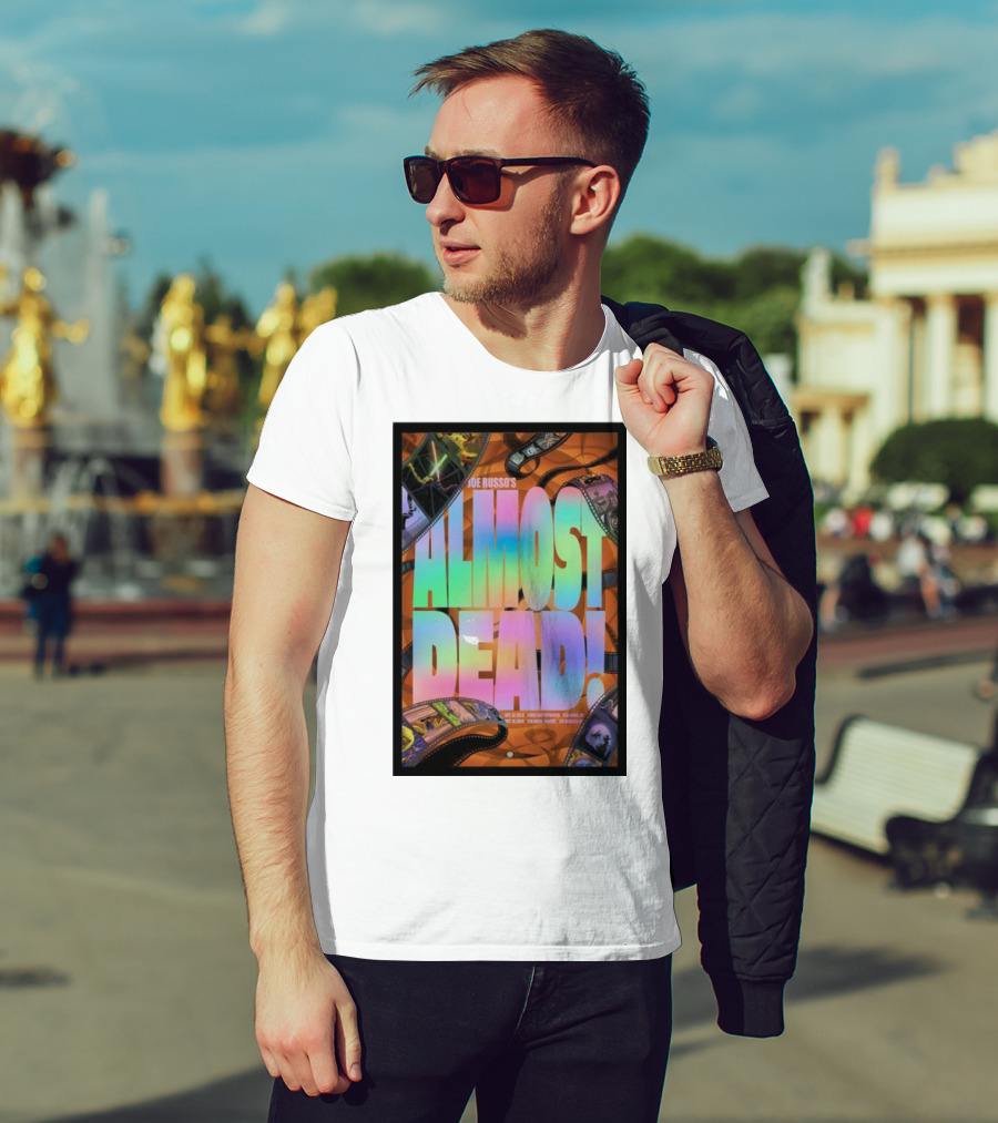 Joe Russo's Almost Dead Colorful Film Strip October 14 Concert T-Shirt