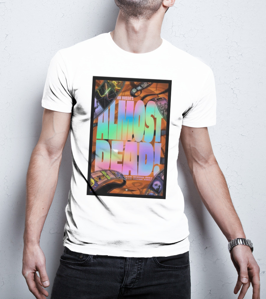 Joe Russo's Almost Dead Colorful Film Strip October 14 Concert T-Shirt