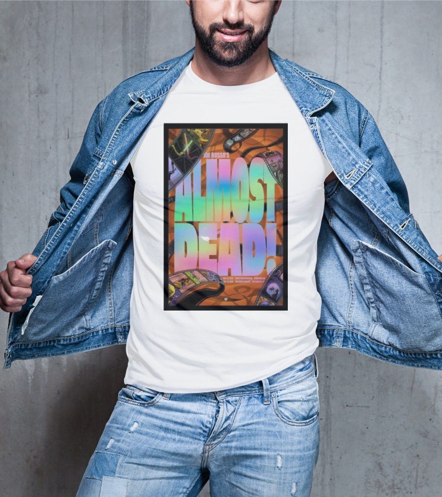 Joe Russo's Almost Dead Colorful Film Strip October 14 Concert T-Shirt