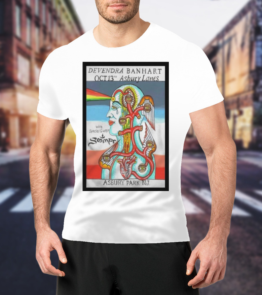 Devendra Banhart October 13 Asbury Lanes Asbury Park NJ With Special Guest Soma T-Shirt