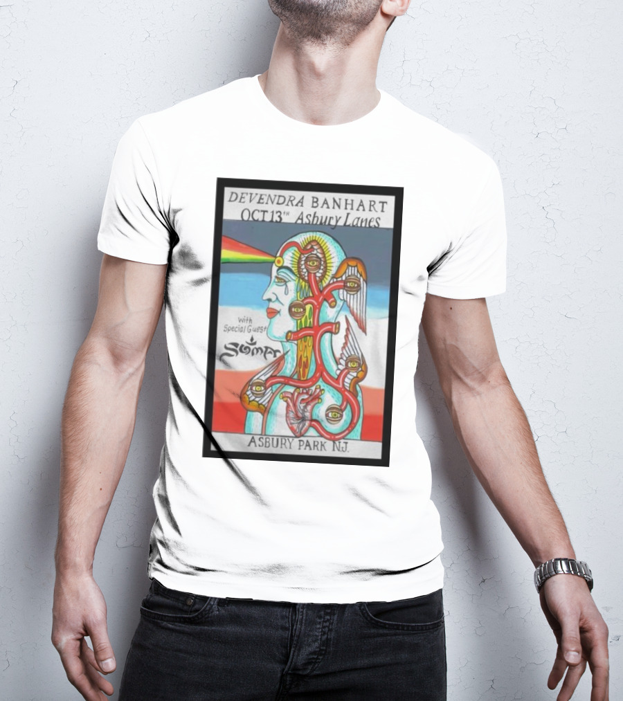 Devendra Banhart October 13 Asbury Lanes Asbury Park NJ With Special Guest Soma T-Shirt