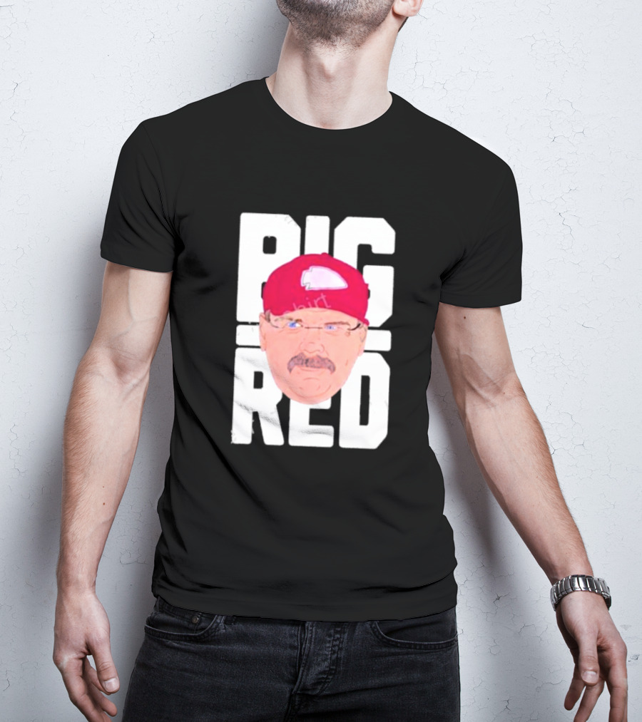 Lexiosborne Bellboy Big Red Cap And Mustache T-Shirt