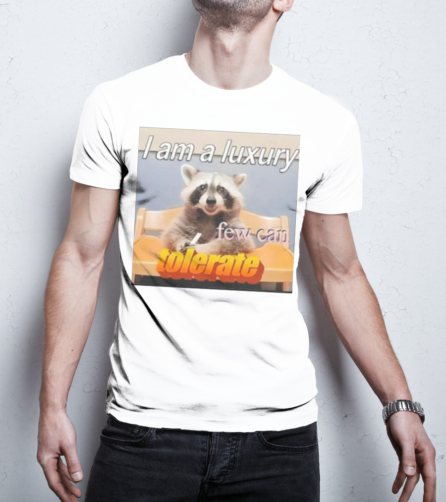Raccoon Meme I Am A Luxury Few Can Tolerate T-Shirt