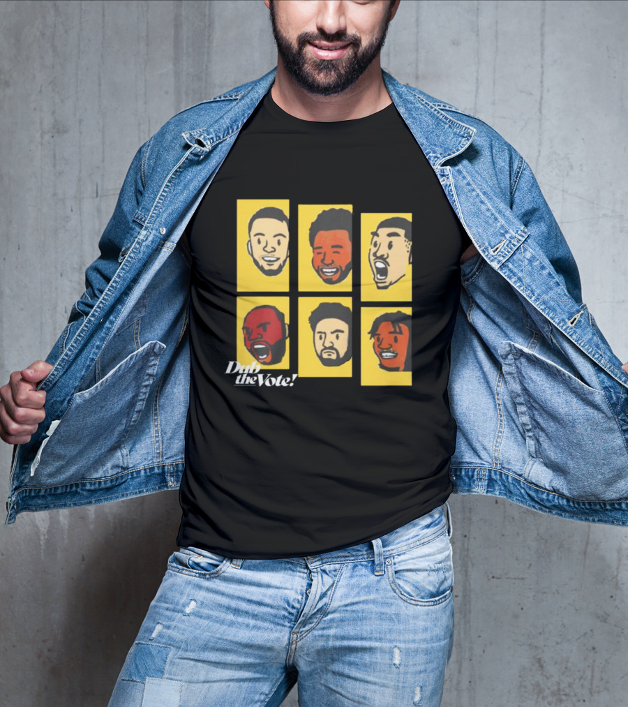 Dub The Vote 202 Illustrated Faces T-Shirt