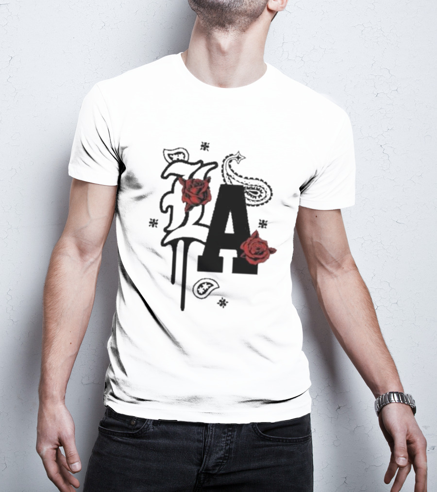 LA Drip Roses Bandana T-Shirt