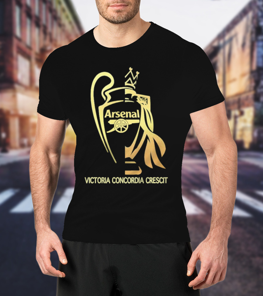 Arsenal Victoria Concordia Crescit Trophy T-Shirt