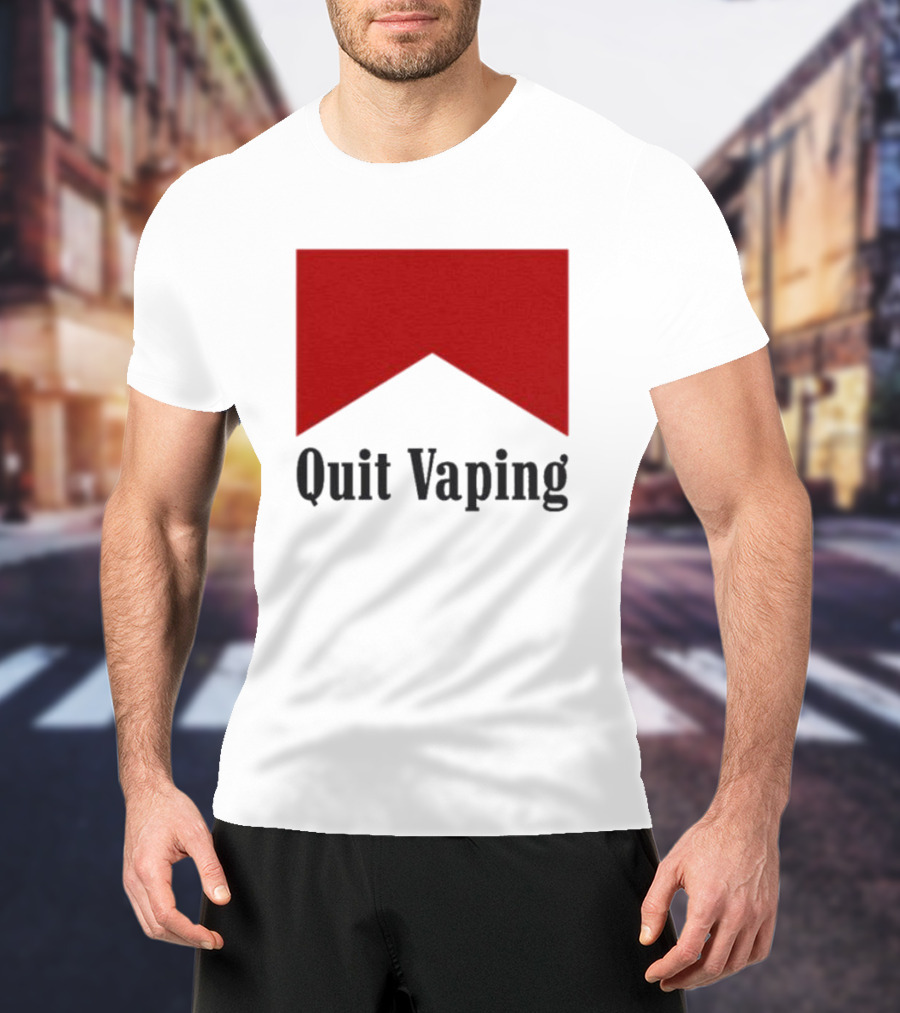 Marlboro Red Chevron Quit Vaping T-Shirt