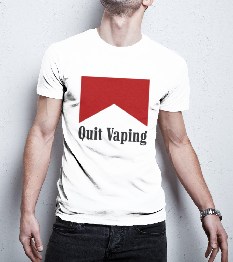 Marlboro Red Chevron Quit Vaping T-Shirt