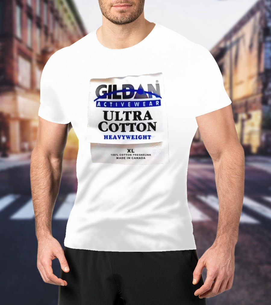 Gildan Activewear Ultra Cotton Heavyweight XL Made In Canada T-Shirt