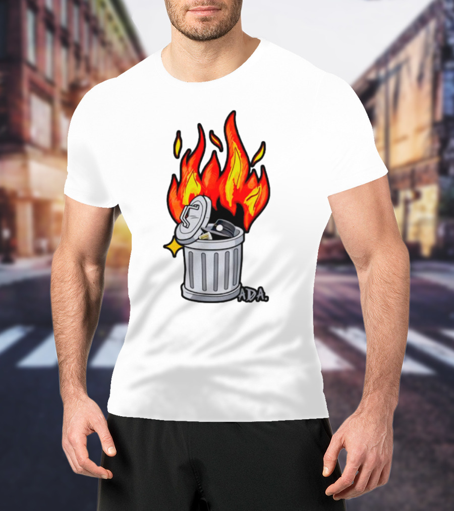 Pittsburgh Pictionary Trash Fire ADA Flames T-Shirt