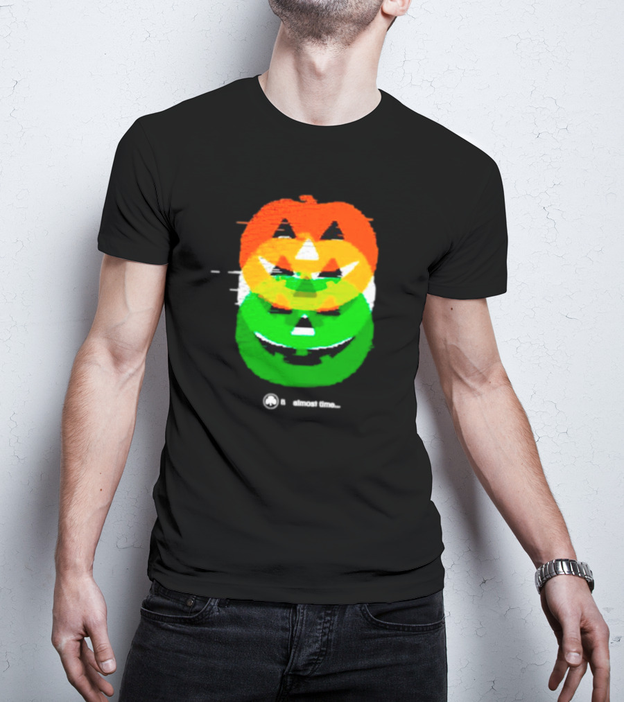 Pumpkin Glitch It's Almost Time T-Shirt