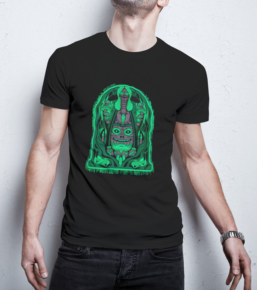 Welcome To Ligament Manor Haunted Mansion Gothic Horror Green Glow Mystical Creature T-Shirt