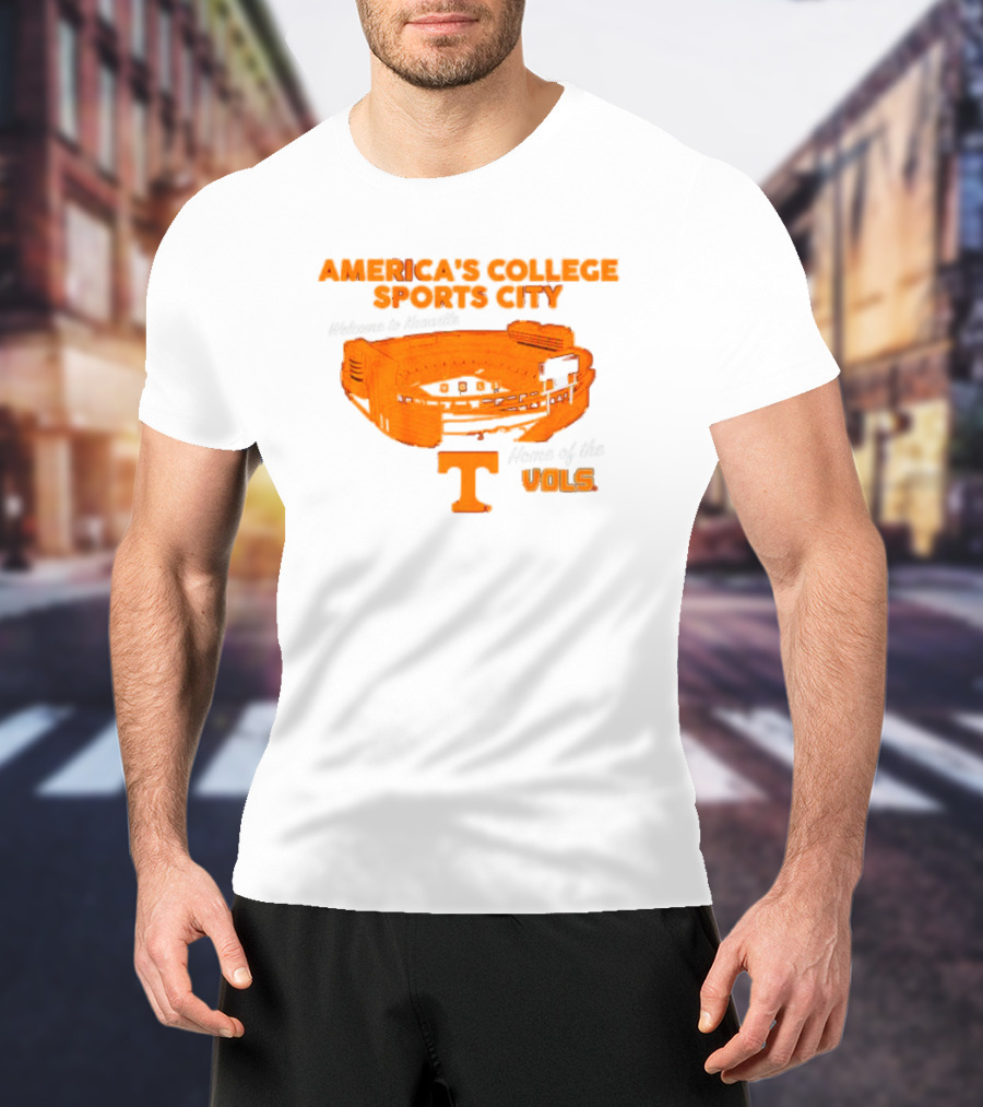 America’s College Sports City Neyland Stadium Tennessee Volunteers Home Of The Vols T-Shirt