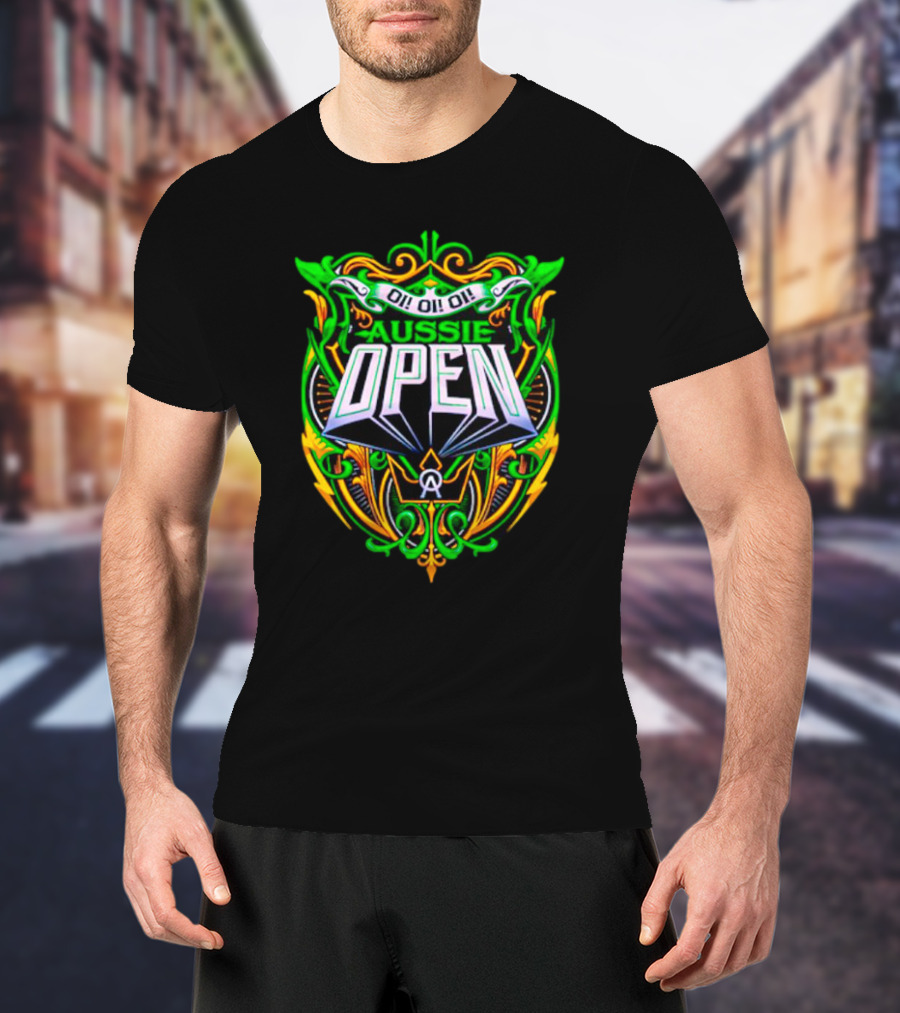 Aussie Open Oi Oi Oi Bold Emblem T-Shirt