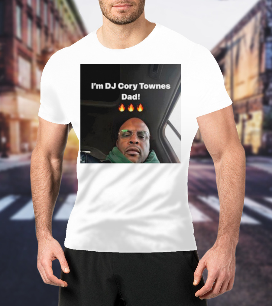I’m DJ Cory Townes Dad Flames Emojis T-Shirt