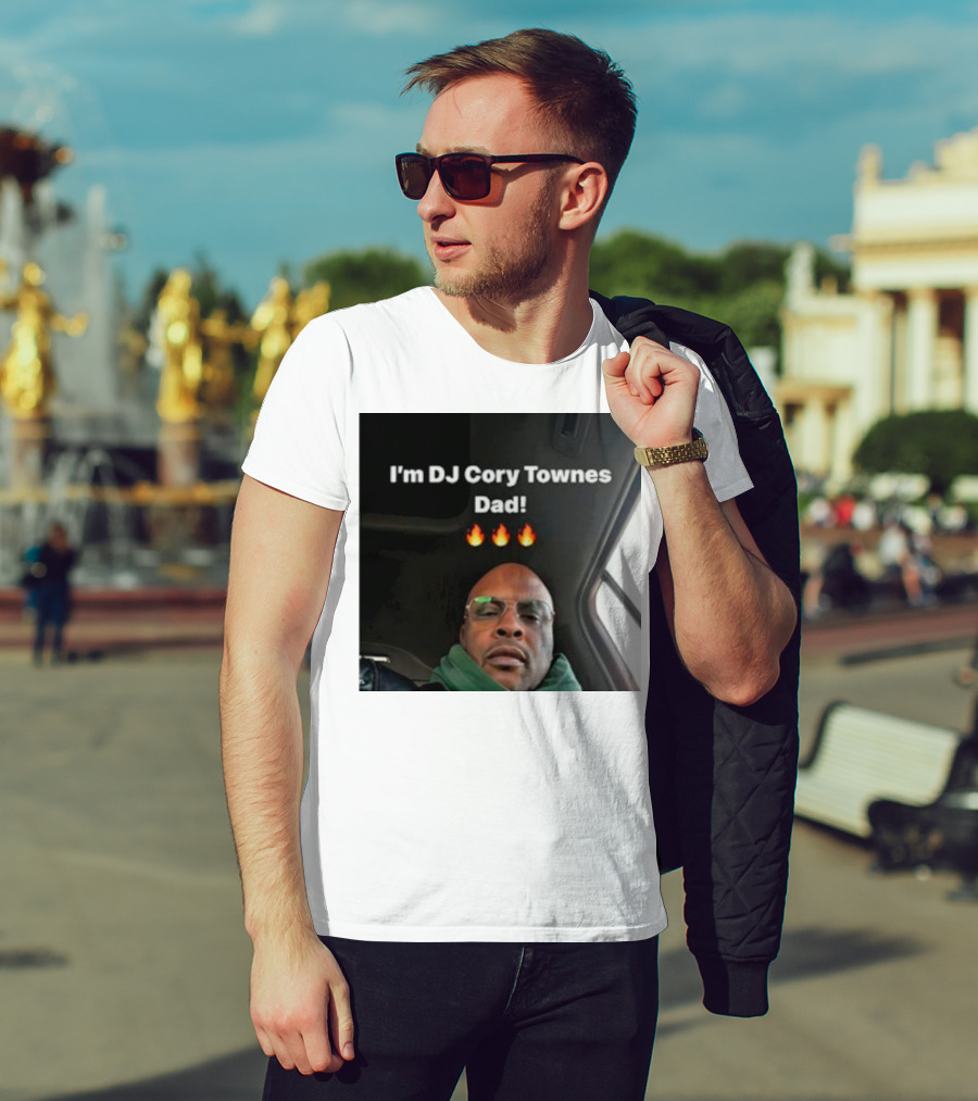 I’m DJ Cory Townes Dad Flames Emojis T-Shirt