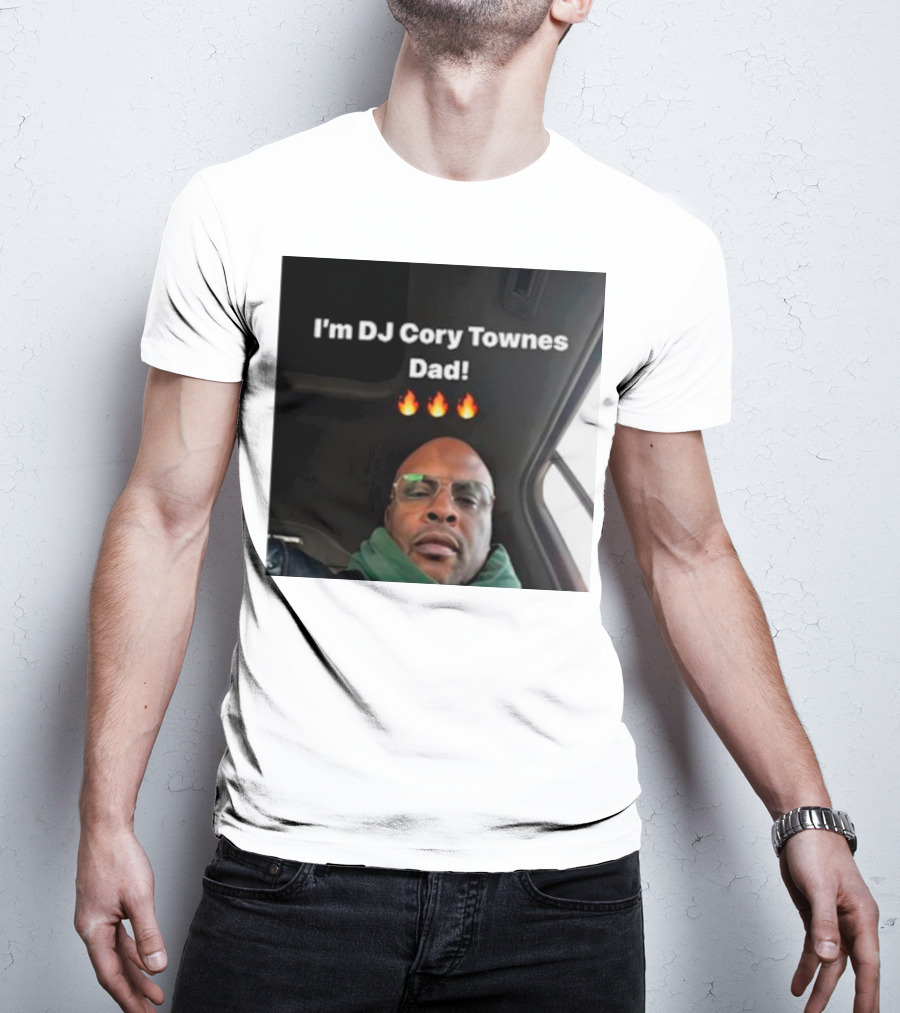 I’m DJ Cory Townes Dad Flames Emojis T-Shirt