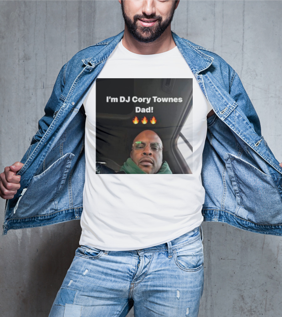 I’m DJ Cory Townes Dad Flames Emojis T-Shirt