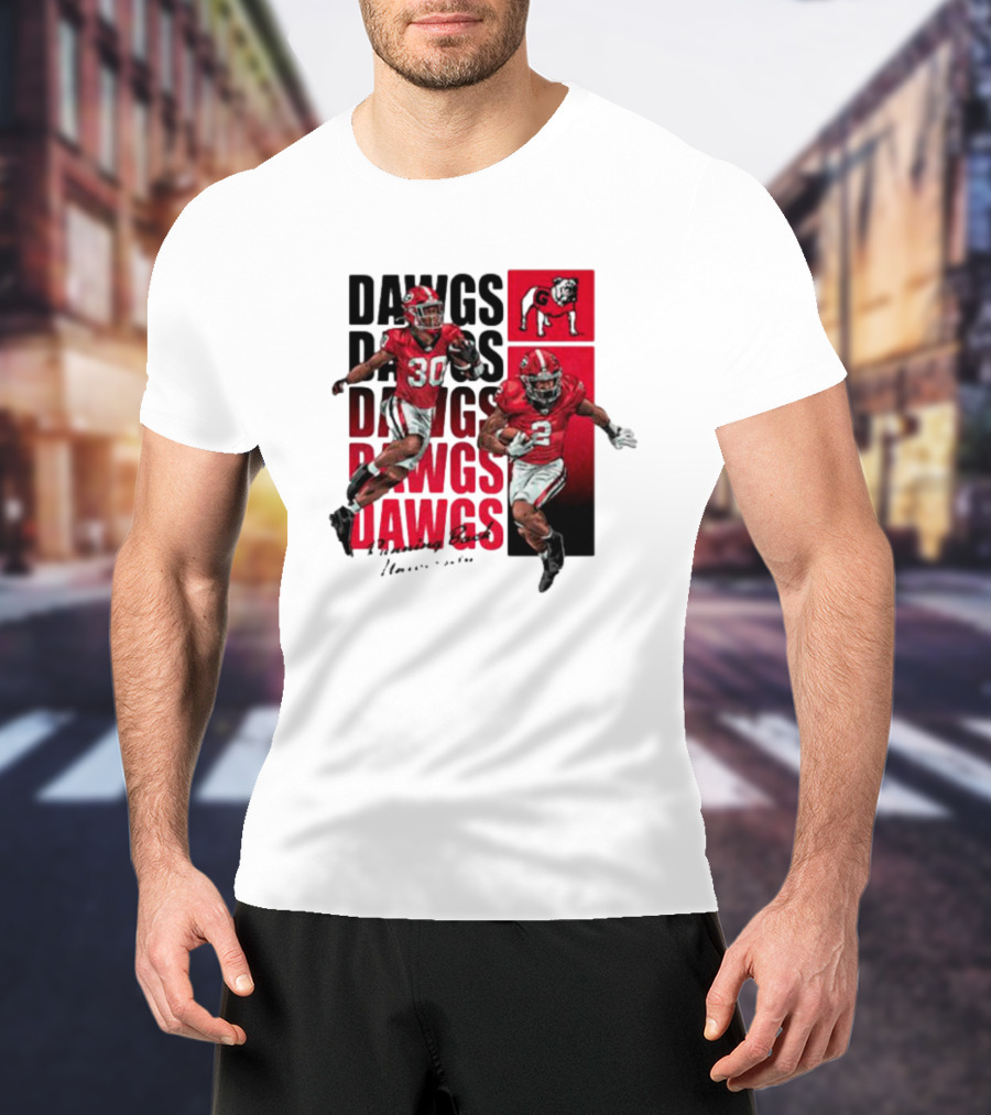 Kendall Milton And Daijun Edwards Dawgs Bulldogs Running Back University Football T-Shirt