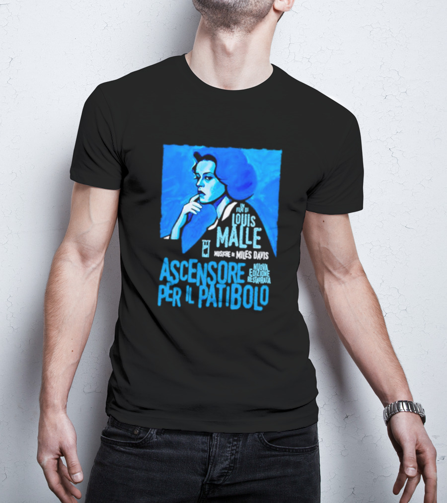 Un Film Di Louis Malle Musiche Di Miles Davis Ascensore Per Il Patibolo Nuova Edizione Restaurata T-Shirt