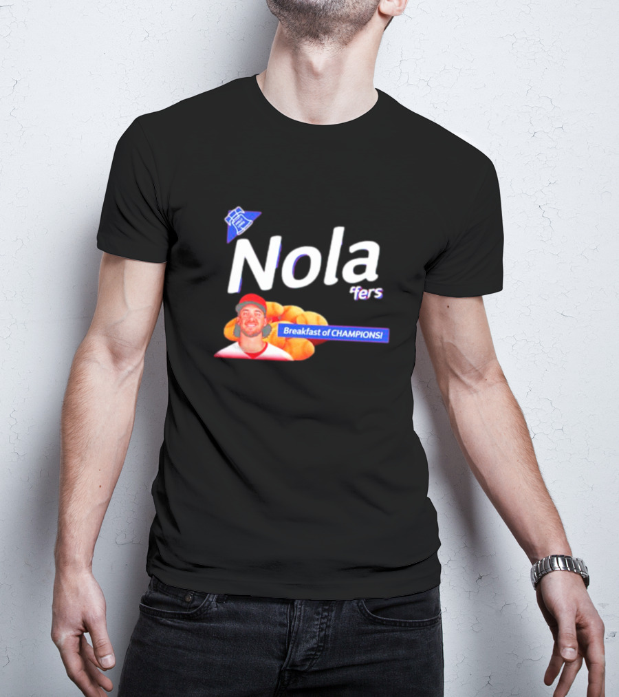 Aaron Nola Nola Breakfast Of Champions Whiffers T-Shirt