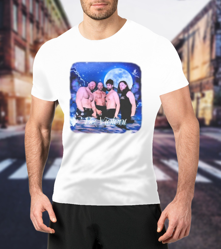 Be Violent Claudio Castagnoli And Friends Moonlight Fantasy T-Shirt
