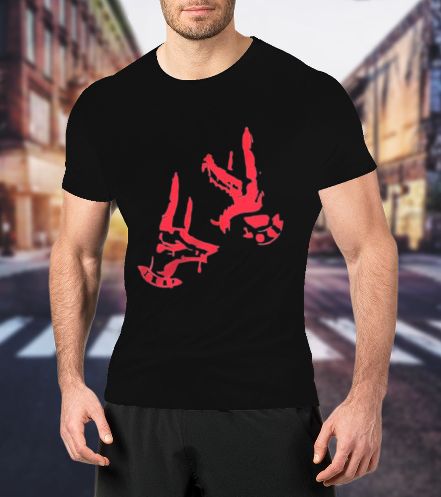 Corroded Paradox Bad Dog Red Dripping Faces T-Shirt