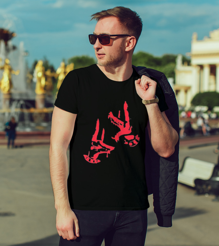 Corroded Paradox Bad Dog Red Dripping Faces T-Shirt