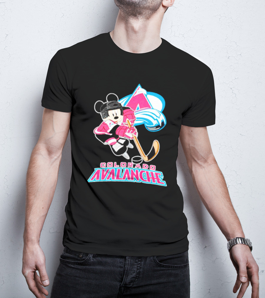 Mickey Mouse Colorado Avalanche Hockey Sports Fan T-Shirt