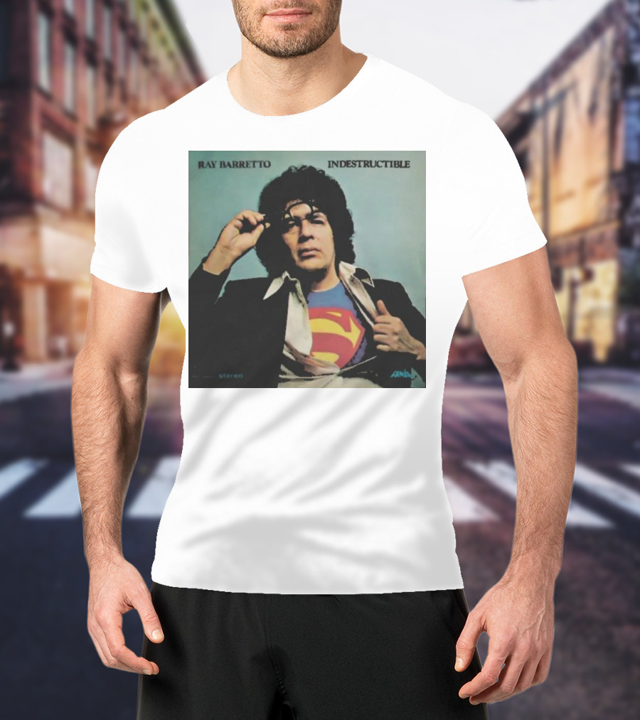 Ray Barretto Indestructible Superman Album Cover T-Shirt