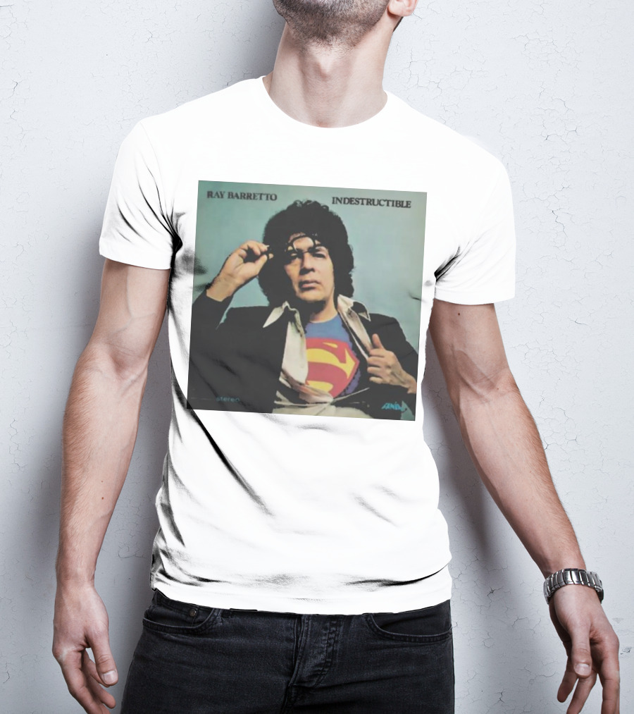 Ray Barretto Indestructible Superman Album Cover T-Shirt
