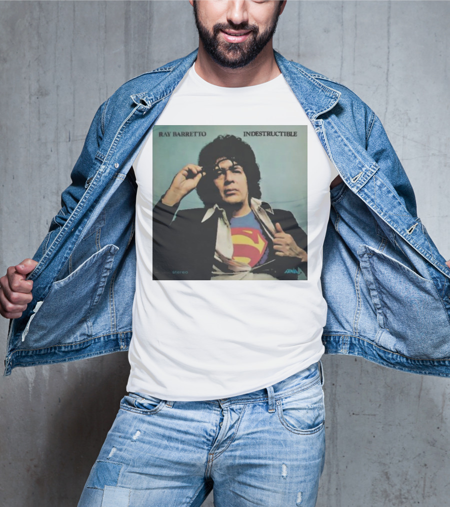 Ray Barretto Indestructible Superman Album Cover T-Shirt