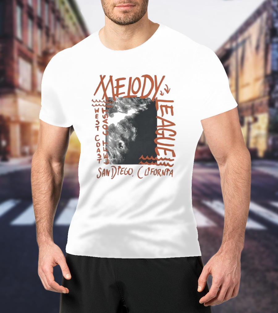 San Diego California Melody League West Coast Left Coast T-Shirt