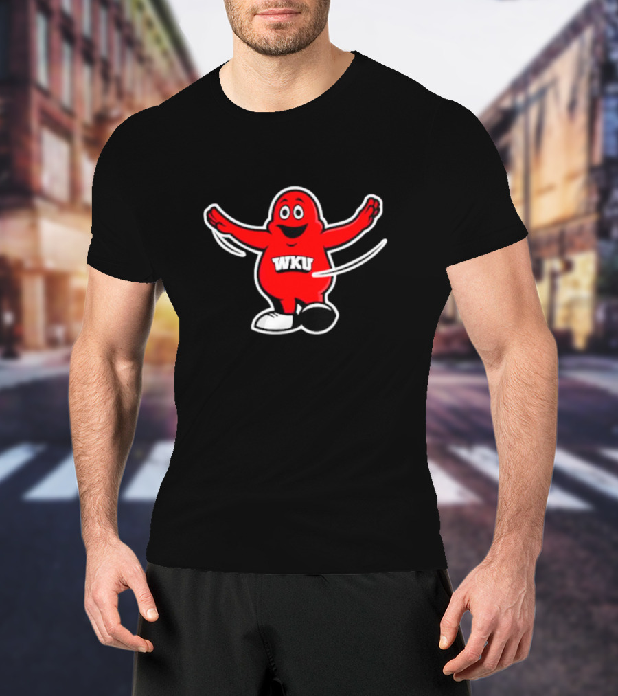 Big Red Crew Defensive Back WKU Mascot T-Shirt